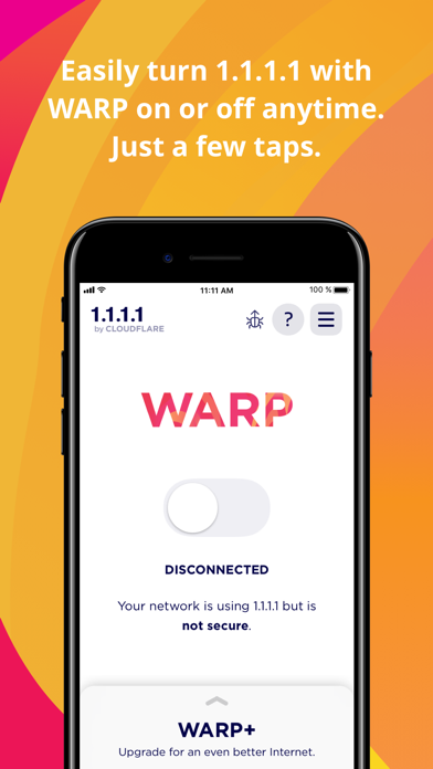 1.1.1.1のApp Store掲載スクリーンショット