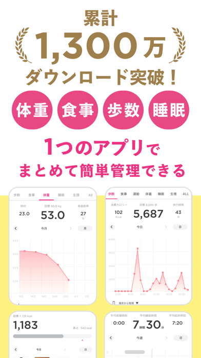 FiNCのApp Store掲載スクリーンショット