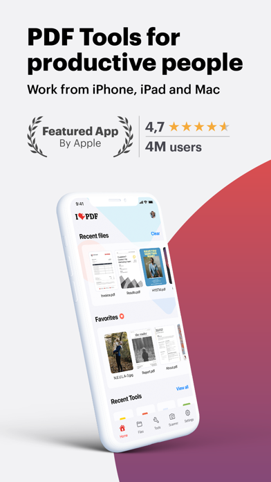 iLovePDFのApp Store掲載スクリーンショット